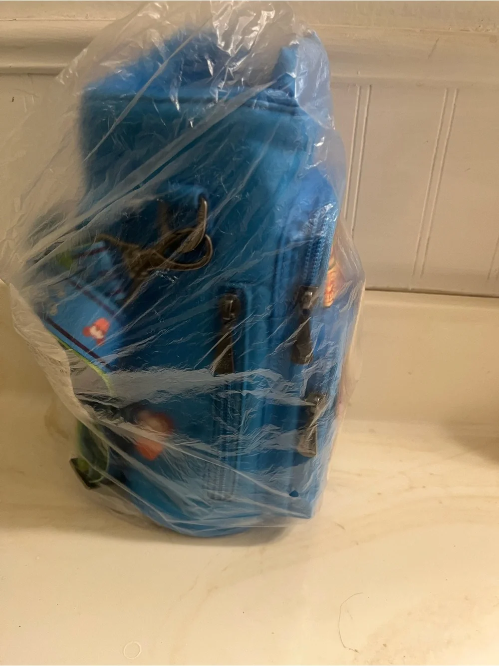 Disney Blue Mickey Chef Crossbody Bottle Bag